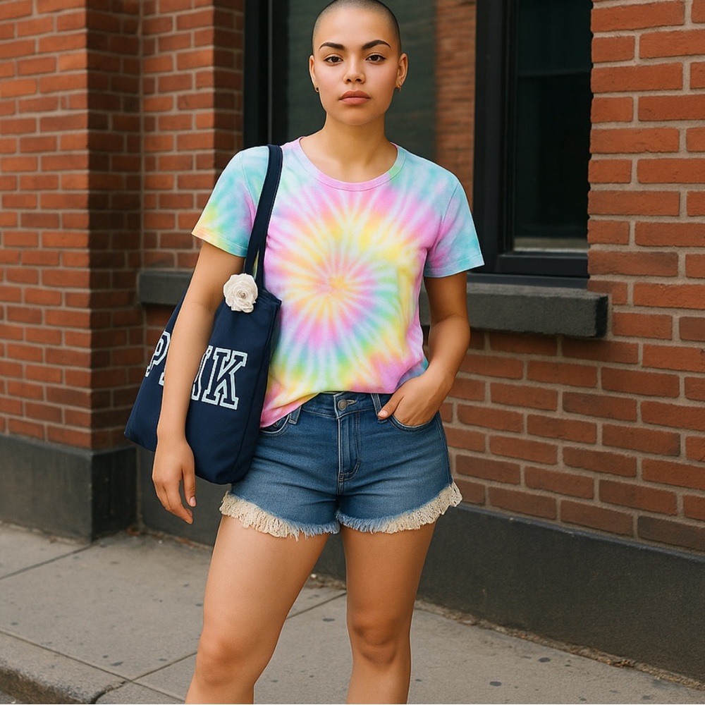 Dreansickle cute tie dyed 70’s vibe t shirt!